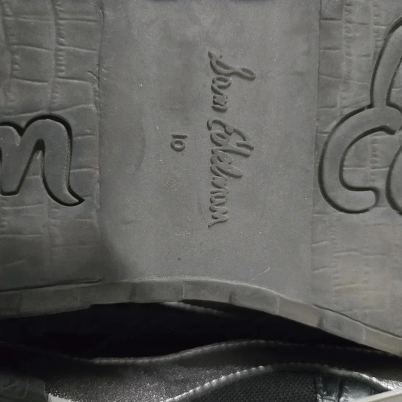 Sam Edelman | Black White Fashion Sneakers Sz 10 - Picture 9 of 9